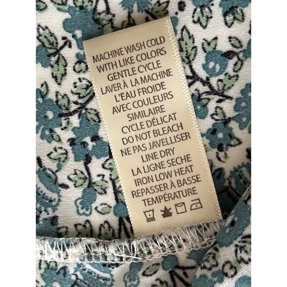 Max Studio Womens Floral Print Ruffle Sleeve V Neck Blouse Top M - Picture 6 of 9